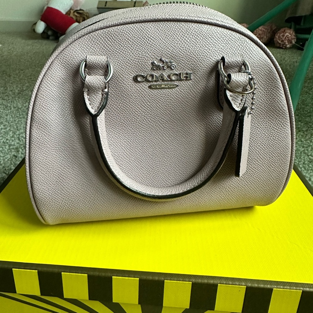 Coach Pink Satchel Dome-Shaped Structured Design